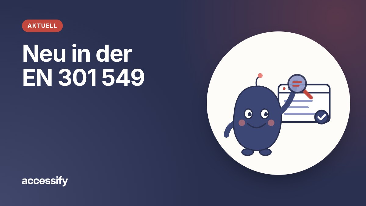 Die Figur Bloop hält eine Lupe über ein Browserfenster mit Häkchen.